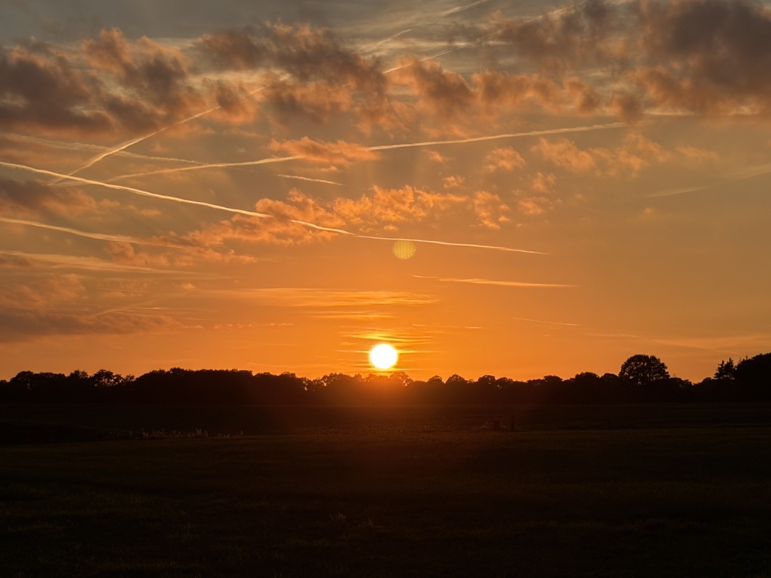 Sunset over the Fields